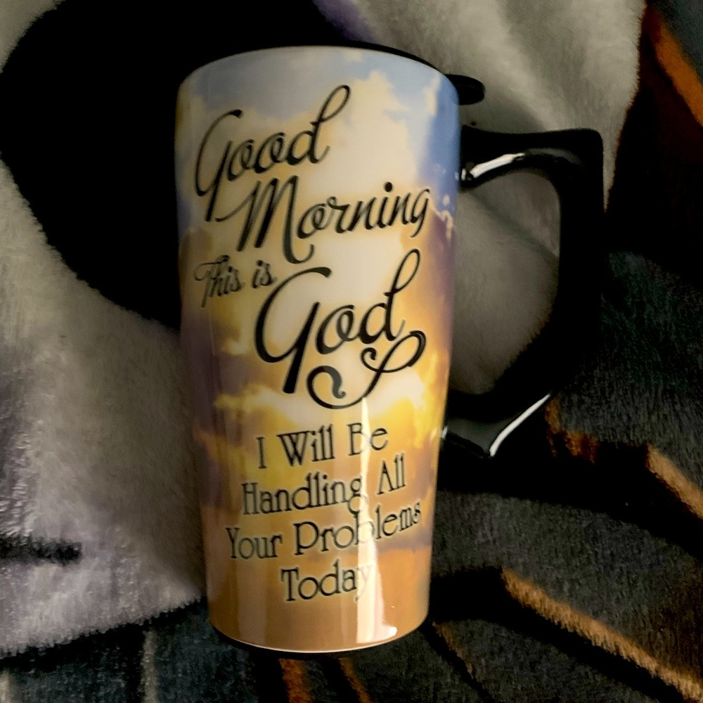 Ceramic Travel Mug w/Lid